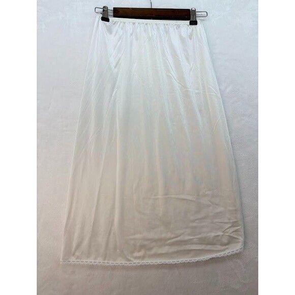 Vanity Fair Women's Satin Slip Size Small 28" / 38" Vintage Side Slit - Picture 1 of 5